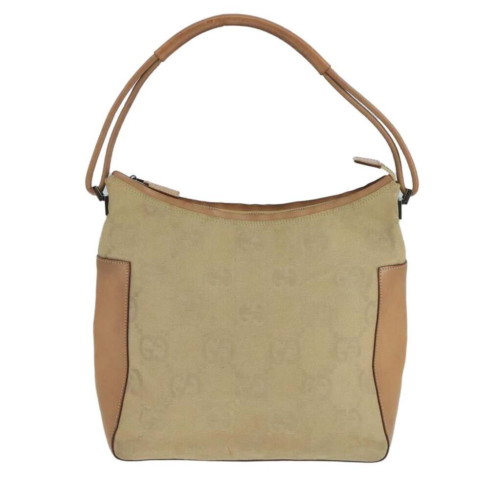 Gucci GG Canvas Shoulder Bag Beige